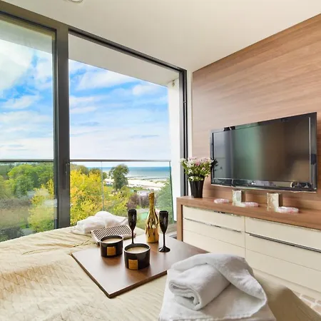 Marine Prywatny Widok Na Morze Basen Sauna Jacuzzi 5 Pietro Kołobrzeg