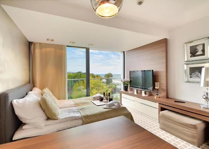 Marine Prywatny Widok Na Morze Basen Sauna Jacuzzi 5 Pietro Apartament Kołobrzeg